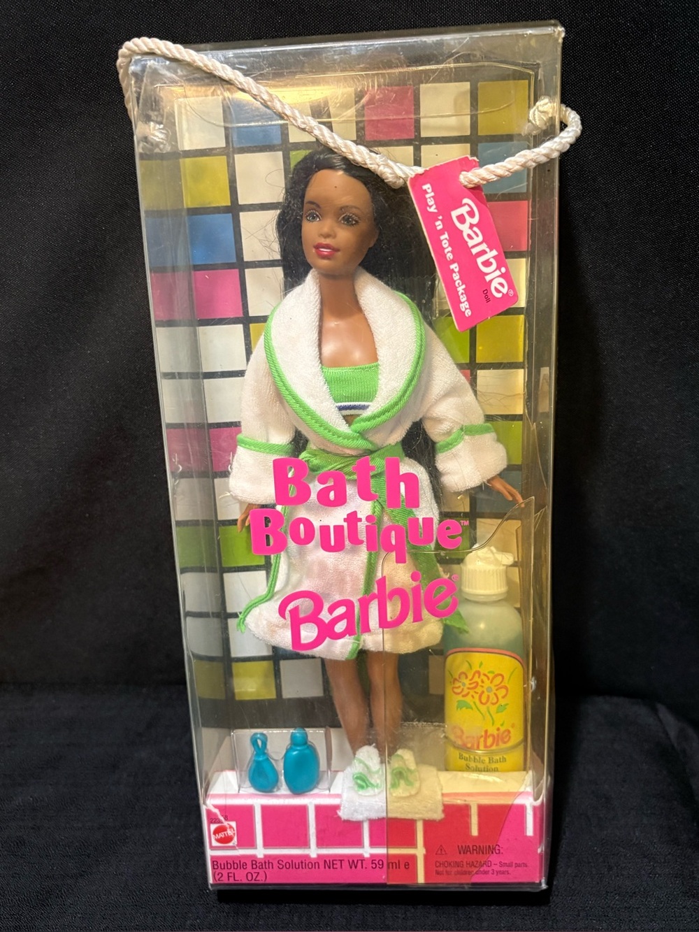 1998 Mattel Bath Boutique Barbie African American doll (model #22358)